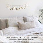 Handmade Gold Metal Moon Phase Wall Decor