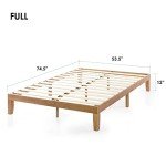 Mellow Naturalista 12" Solid Wood Platform Bed