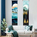 Forest Sunset Night Sky Tapestry Set - 2PCS