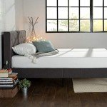 ZINUS Shalini Dark Grey Upholstered Bed Frame, Full