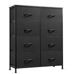 Tall Fabric Dresser with 8 Drawers for Bedroom