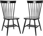 Set of 2 Black Parker Side Chairs