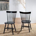 Set of 2 Black Parker Side Chairs