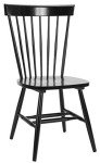 Set of 2 Black Parker Side Chairs