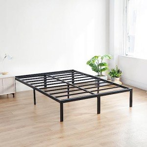 Queen Size Heavy Duty Steel Bed Frame - Black