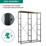 YITAHOME 10-Drawer Fabric Dresser in Cool Gray