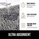 Soft and Absorbent Bath Mat - Gray 43x61 cm