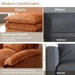 127" Modern Oversized Sectional Sofa with Ottoman