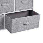Amazon Basics White Fabric Drawer Storage Cabinet