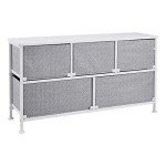 Amazon Basics White Fabric Drawer Storage Cabinet