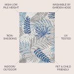 Tropici Foglie di Palma Indoor/Outdoor Rug, 8x10