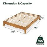 ZINUS Alexis Queen Wood Platform Bed Frame