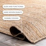 nuLOOM Rigo Handwoven Jute Area Rug 180x270 cm