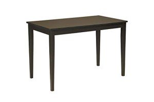 Kimonte Black Rectangular Dining Room Table