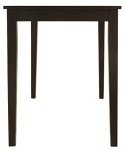 Kimonte Black Rectangular Dining Room Table