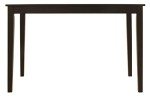 Kimonte Black Rectangular Dining Room Table