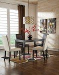 Kimonte Black Rectangular Dining Room Table