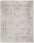 Ivory and Silver 9' x 12' Stained Rug