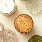 Sandalwood Scented Soy Wax Candle in Glass Jar