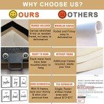 Framed Motivational Canvas Wall Art Set of 6