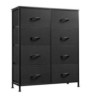 Tall Fabric Dresser with 8 Drawers for Bedroom