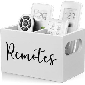 Wooden Remote Control Holder for Home Decor