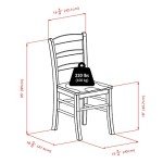 Winsome Wood Ladder Back Chairs - Set of 2