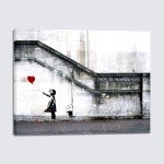Banksy Girl with Red Balloon Canvas Art