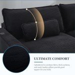 L-Shaped Sectional Sofa with Cup Holders & USB