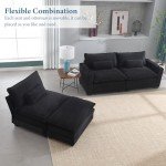 L-Shaped Sectional Sofa with Cup Holders & USB