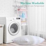 White Goose Feather Queen Bed Pillow - Medium Firm