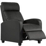 Black Recliner Chair for Living Room Comfort