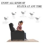 Black Recliner Chair for Living Room Comfort