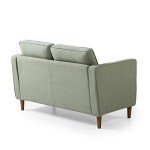 Zinus Lauren Mid-Century Velvet Loveseat - Green