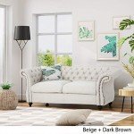 Kyle Traditional Chesterfield Loveseat Sofa Set