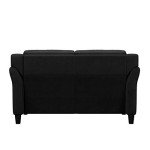 Modern Schwarz Harrington Loveseat by Lifestyle Solutions