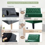 Dark Gray Modern Loveseat Sofa for Small Spaces