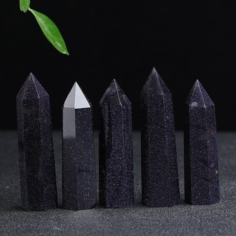 Blue Sandstone Crystal Obelisk Tower Point