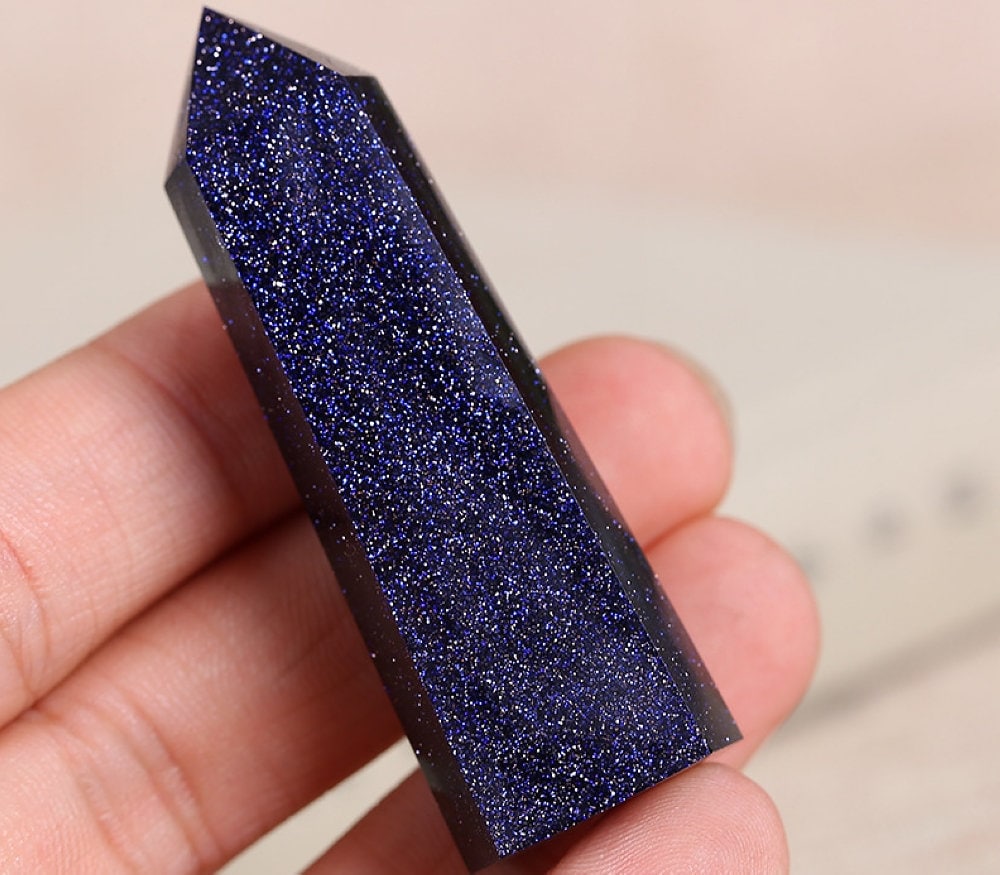 Blue Sandstone Crystal Obelisk Tower Point