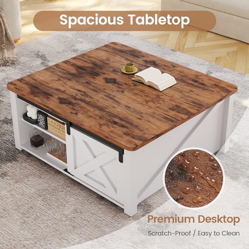 SEDETA 31.5" Lift Top Coffee Table with Storage