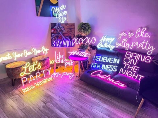Personalized Neon Signs for Home Wall Decor and Gifts