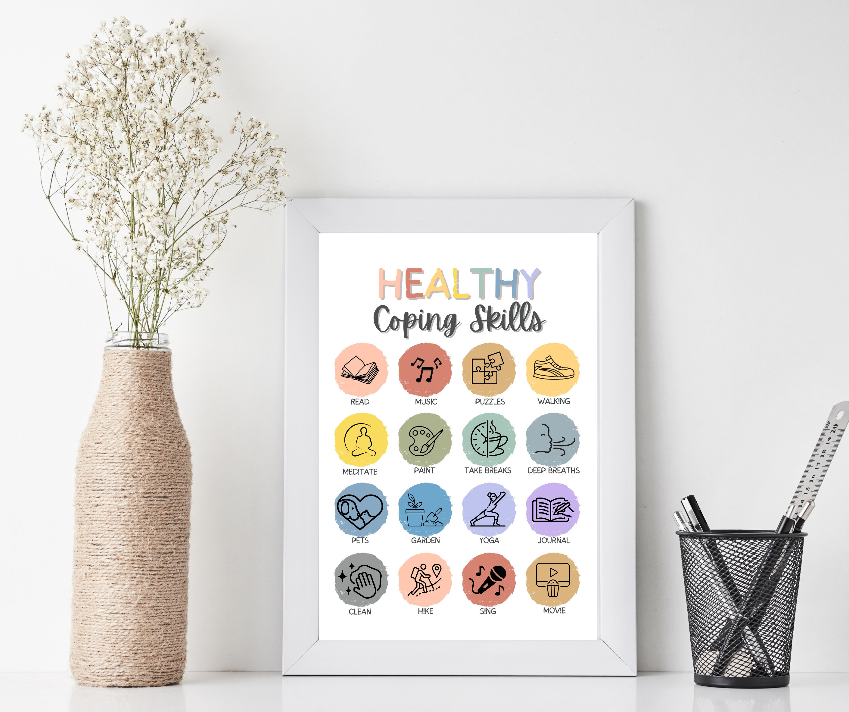 Therapy Office Decor Mega Bundle - Inspirational Wall Set