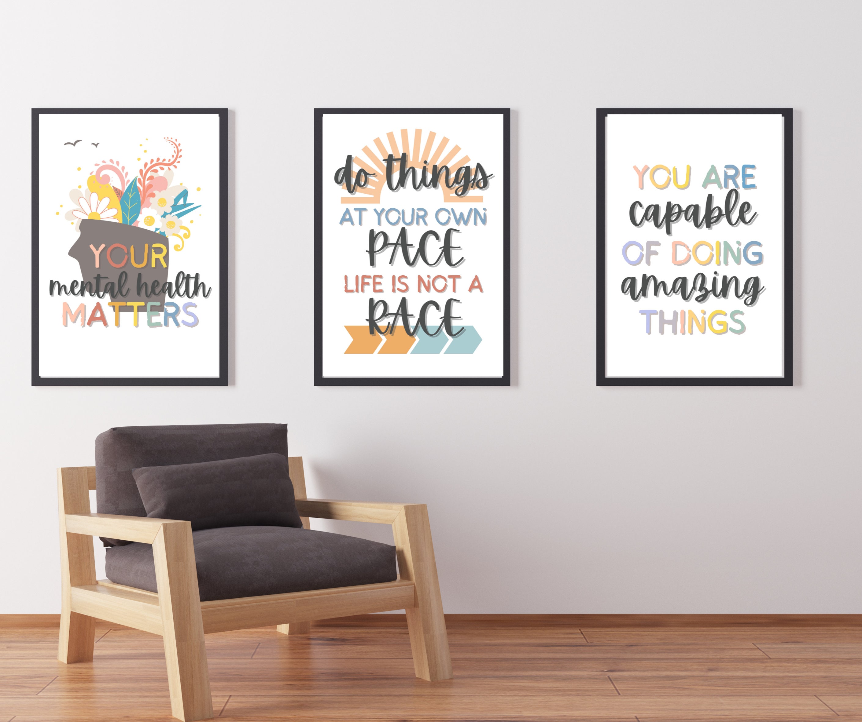 Therapy Office Decor Mega Bundle - Inspirational Wall Set