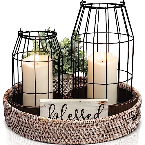 Modern Rustic Farmhouse Lantern Decor for Elegant Home