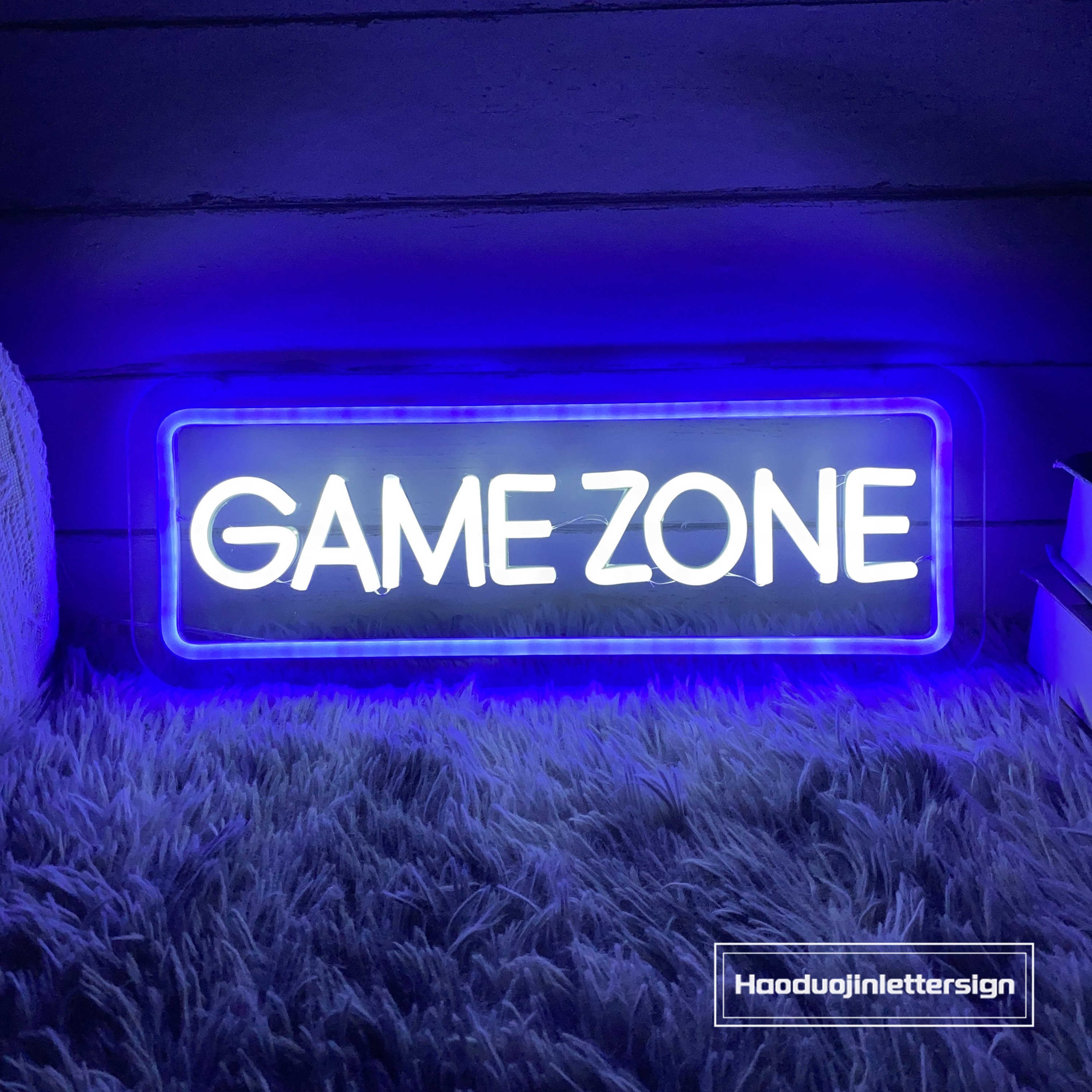 Neon Game Zone Sign: Custom LED Gamer Decor