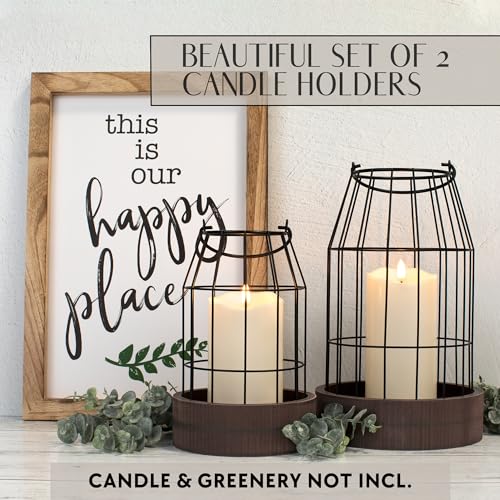 Modern Rustic Farmhouse Lantern Decor for Elegant Home