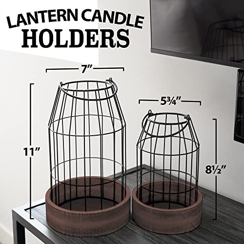 Modern Rustic Farmhouse Lantern Decor for Elegant Home