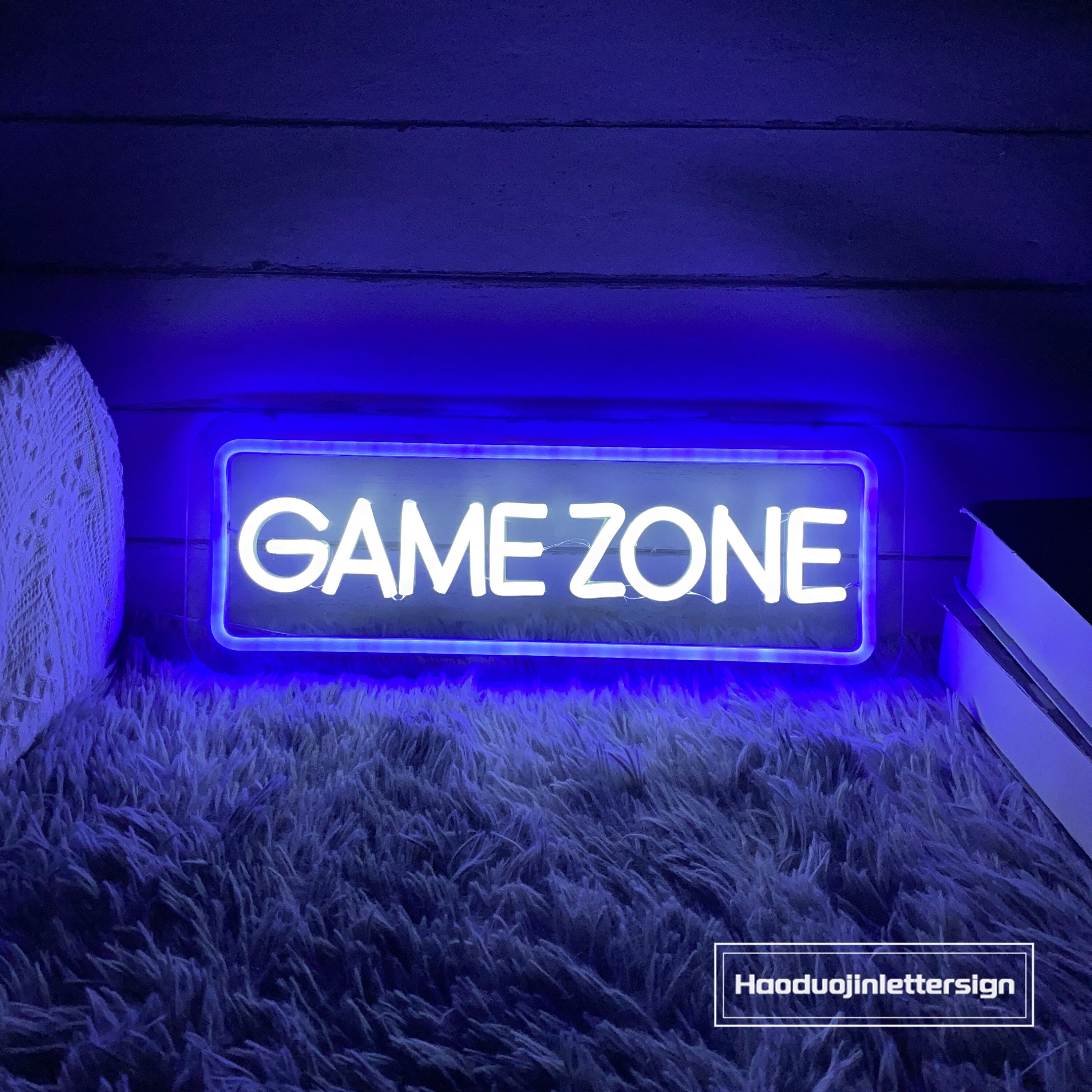 Neon Game Zone Sign: Custom LED Gamer Decor
