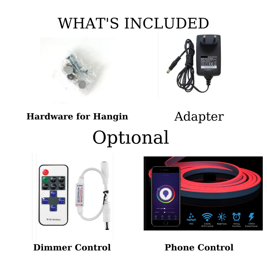 Neon M Logo Car Sign for Home Bar