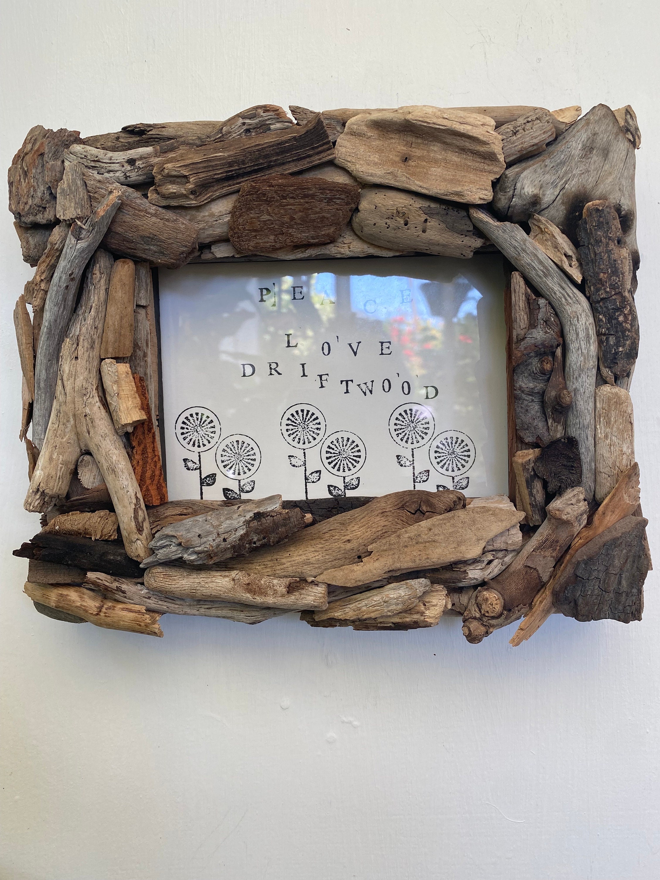 Rustic Driftwood Frame for Coastal Home Decor, 5x7